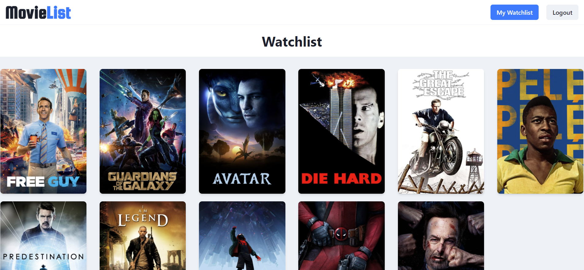 Watchlist Page